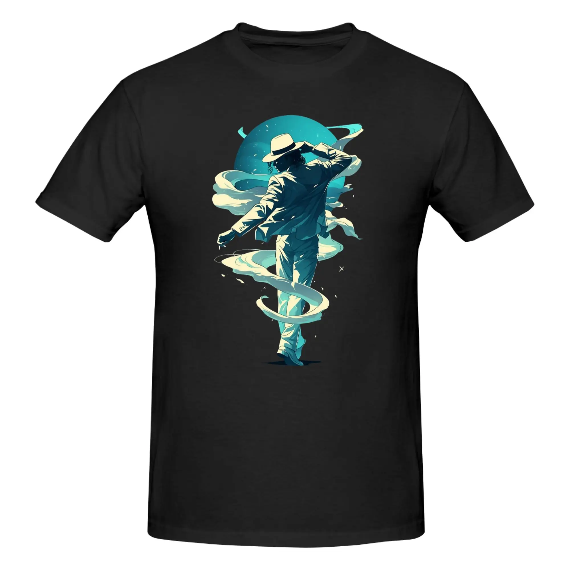 1 Piece Timeless Dance Graphic Funny 100% Cotton T-Shirt King Of Pop M-Michael Tees Tops For Men
