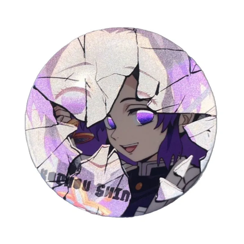 Demon Slayer Distintivo rotto Collezione di spille anime Accessorio da appendere Merce riflettente Cool Cartoon Kimetsu no Yaiba
