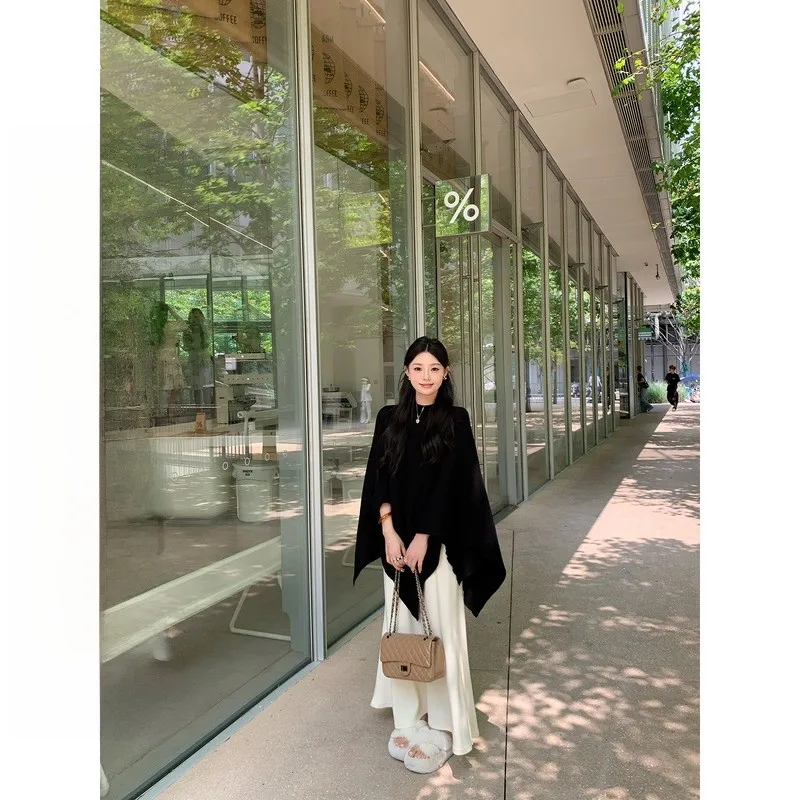 

Nora Studio Bla Knitted Open Cardigan Women's Spring Sweater Outerwear V-ne-button Loose Fit Commute Sle Long Sve