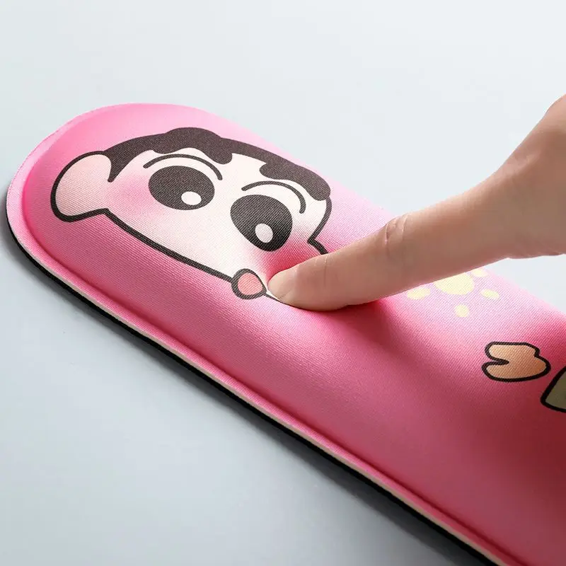 Bonito Crayon Shin-Chan Wrist Mouse Pad para senhoras e homens, brinquedo acessório para descanso de mão dos desenhos animados, teclado do Office Laptop