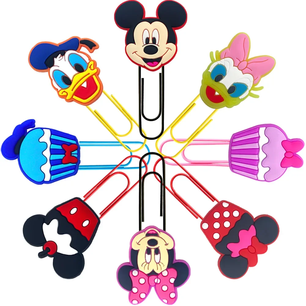 Disney Cartoon Creative Metal Bookmark, Mickey, Minnie, Daisy & Donald Duck, Student Stationery, Perfect Reward & Gift for Fans