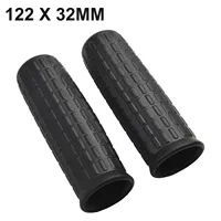 2Pcs Wheelbarrow Rubber Handles Round Tubes Black Replacement  Handles Rubber Round Hole Handle Tool PVC Anti Slip Rubber Sleeve