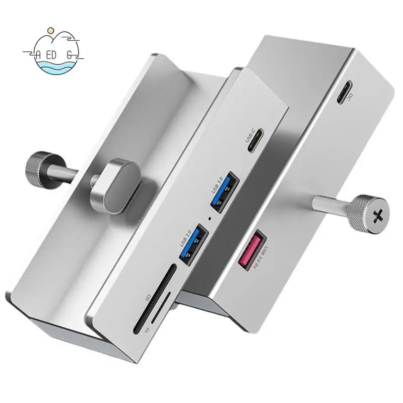 

AED6-USB 3.0 HUB USB Clip On Док-станция USB 3.0 Адаптер Мультисплиттер 5 Гбит/с Высокоскоростной адаптер для ПК Ноутбук Серебристый