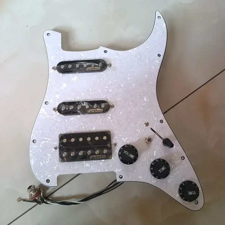 Hot Products-Guitar Pickups Wilkinson Alnico5 Pickups SSH Pickgard Pickups Line Assembly Black Set