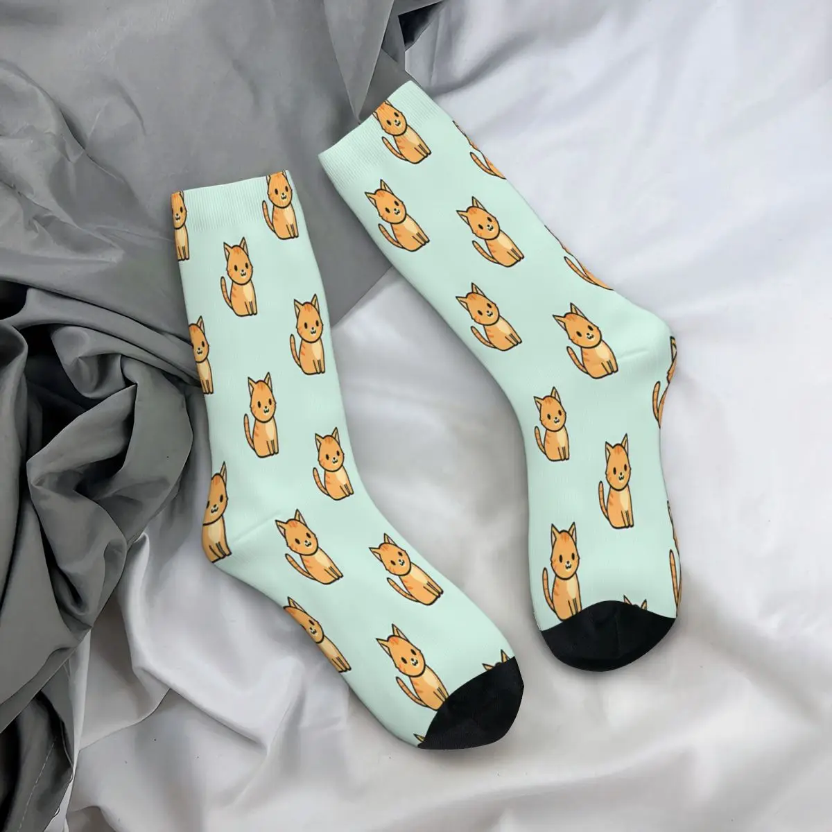 Orange Tabby Cat Socks uomo uomo donna calze primaverili Harajuku