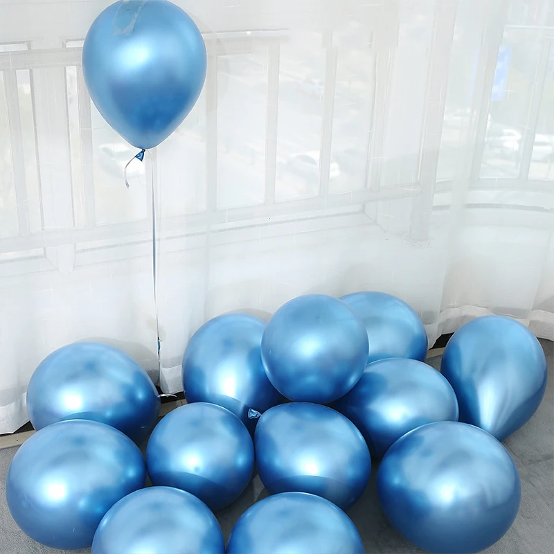 5/10/12 Inch Metallic Pearl Latex Balloons Gold Blue Silver Metallic Balloons Birthday Party Wedding Decorations Baby Shower Toy