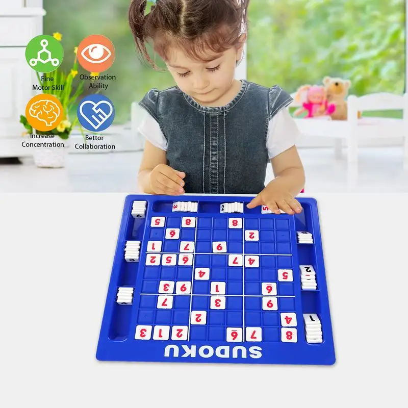 Montessori Educational Toy Sudoku Puzzles Game For Children Math Brain Teaser Toys Number Thinking Game Birthday Gifts