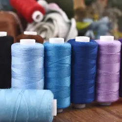 6 Roll/Set 400 Yards Sewing Thread Machine Hand Embroidery Good Polyester Thread Strong Durable For Needlework DIY Sewing Repair