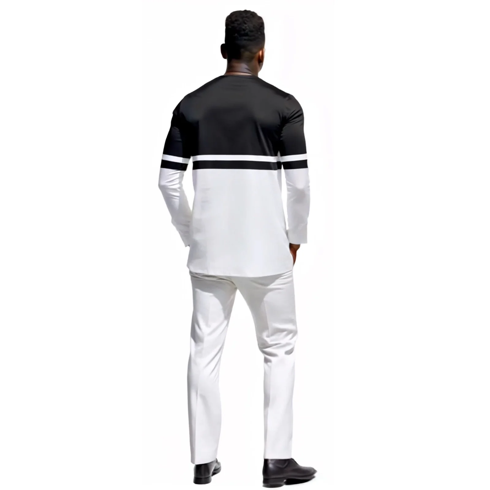 DBQ plus Size African Men's Dashiki Clothing Set Traditional Outfits Shirt And Pants Two Piece Suit 41061