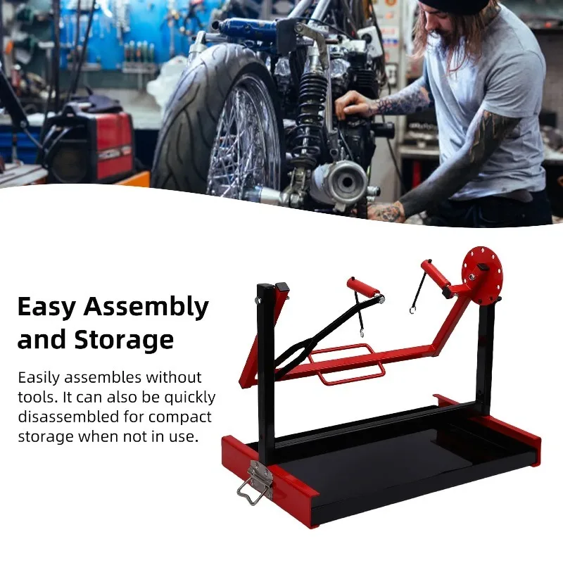 Motor Stand for Vertical Single Cylinder 2 Stroke 4 Stroke Engine Motorcycle Engine Stand Adjustable Rotatable Motorcycle Engine