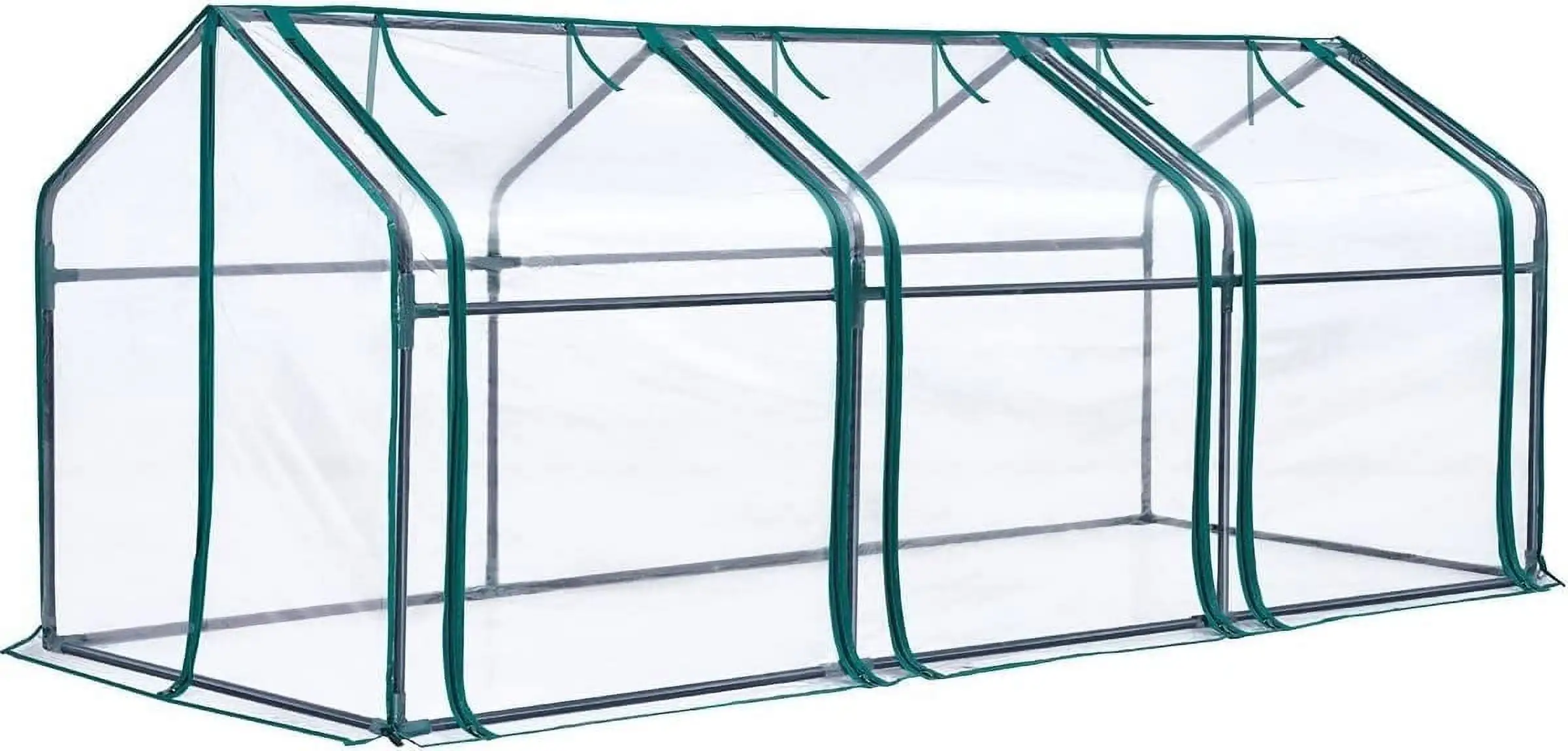 

95"x36"x36" Waterproof Outdoor Clear Mini Greenhouse Portable Garden Planter Hot Tunnel House PVC Cover (Clear)