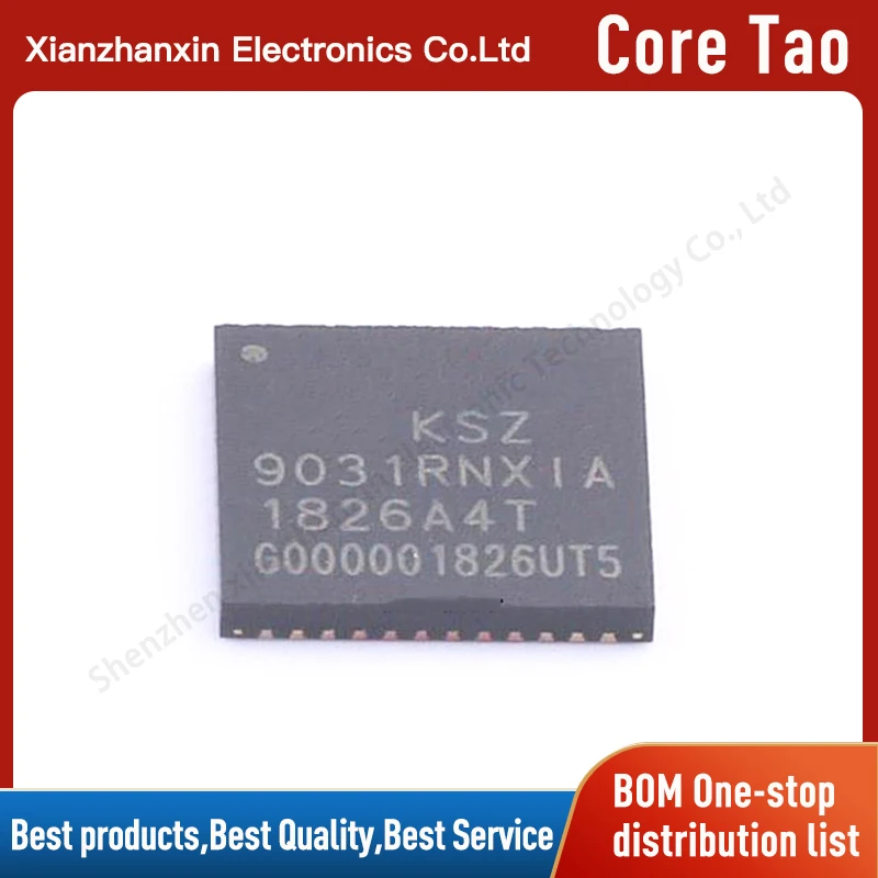 1pcs/lot KSZ9031RNXIA 9031RNX1A KSZ9031 QFN-48 Ethernet interface driver transceiver chip