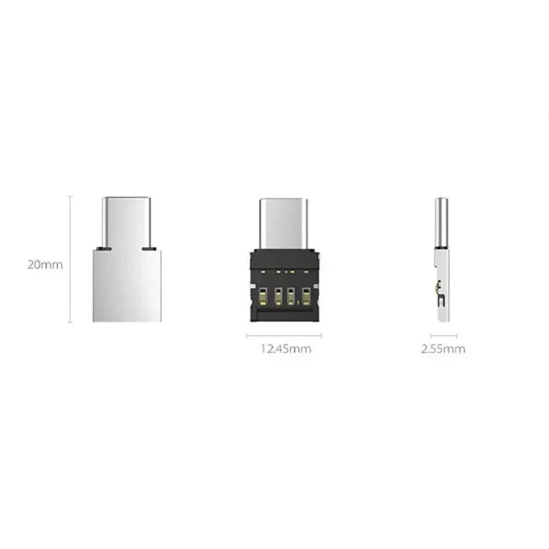 USB Type C Adaptateur USB-C Mâle À USB Femelle Connecteur De Données Wild De Micro-transfert Pour Android Macbook