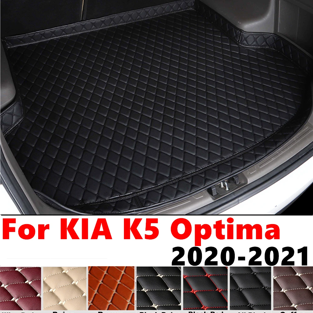 High Side Car trunk mat for KIA K5 Optima 2021 2020 XPE Rear Cargo Protect Cover Liner Auto Tail Boot Tray luggage Pad Carpet