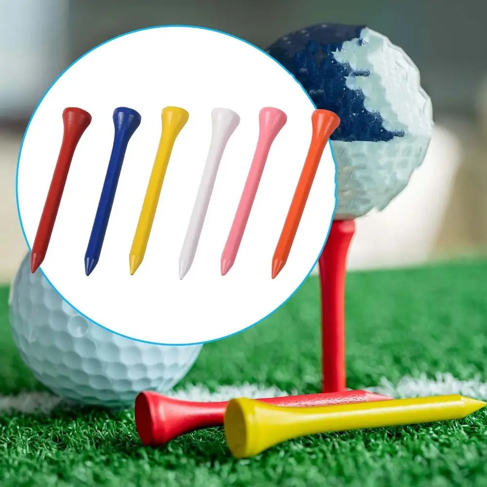 

100pcs 68mm Golf Rubber Tee Replacement Recyclable Professional Golf Tee Anti-loss Durable Golf Practice Tee Outdoor