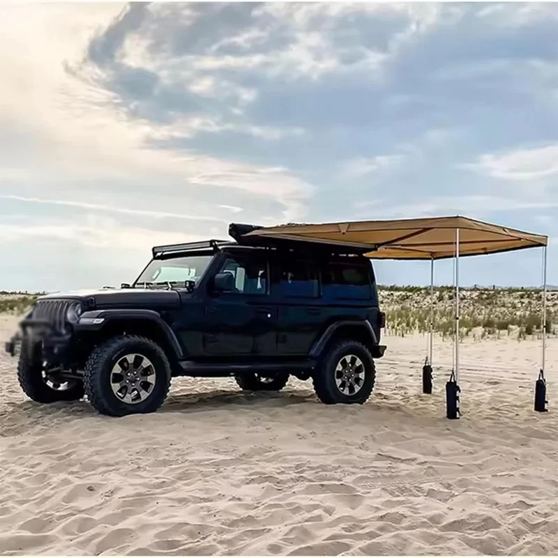 

270 Degree Waterproof Car Side Awning With Side Wall 4x4 Offroad