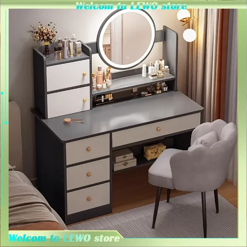 

Luxury White Dressing Table Bedroom Light Organizer Drawer Dressing Table Mirror Girls Mueble Tocador Para Maquillaje Furniture