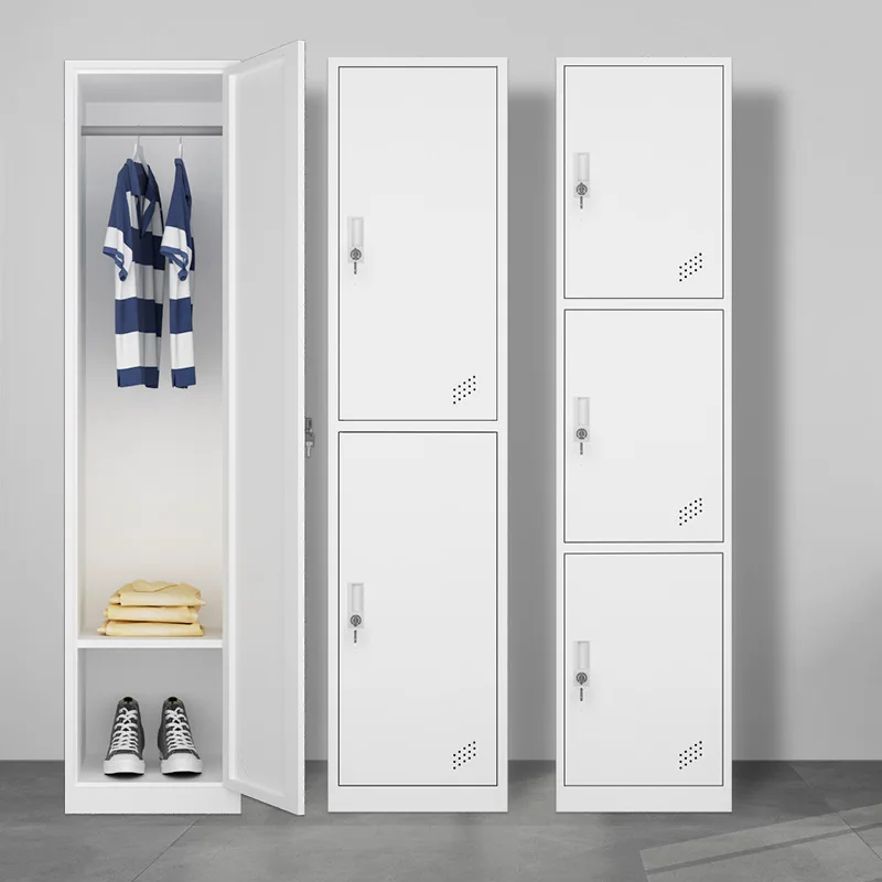Metal single locker Steel locker with key for gym school 1, 2, 3, 4 doors