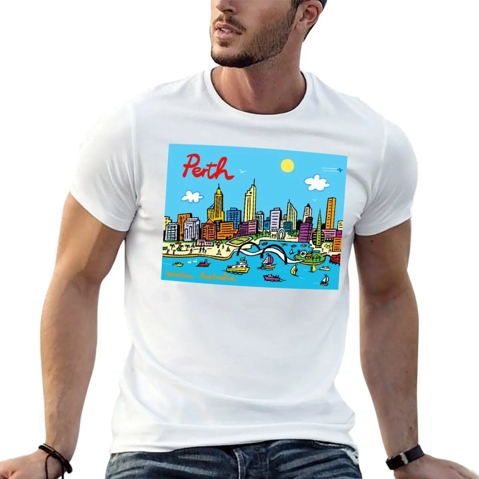 

Perth City, Australia T-Shirt t shirts for man graphic tees g man t shirts for men T-Shirt