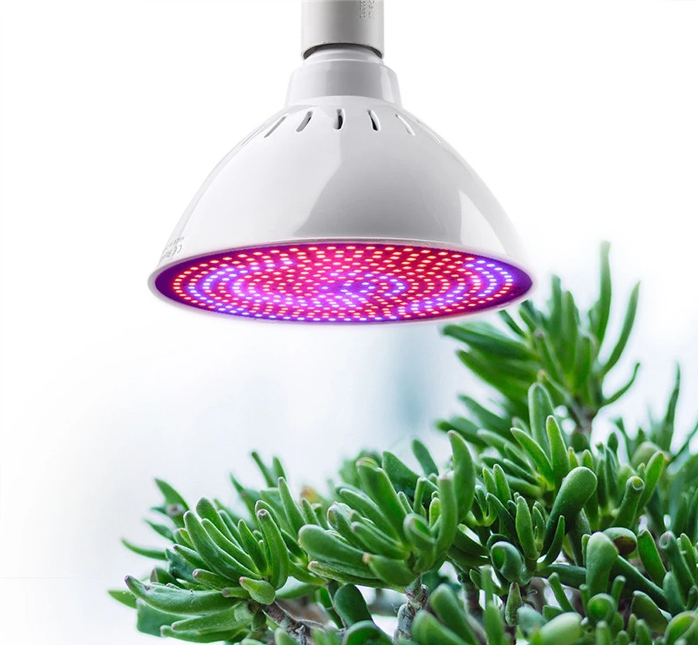 

60 Вт пластиковая светодиодная лампа PAR для выращивания света 450 нм 630 нм Длина волны 352 светодиодный прожектор заполняющий свет