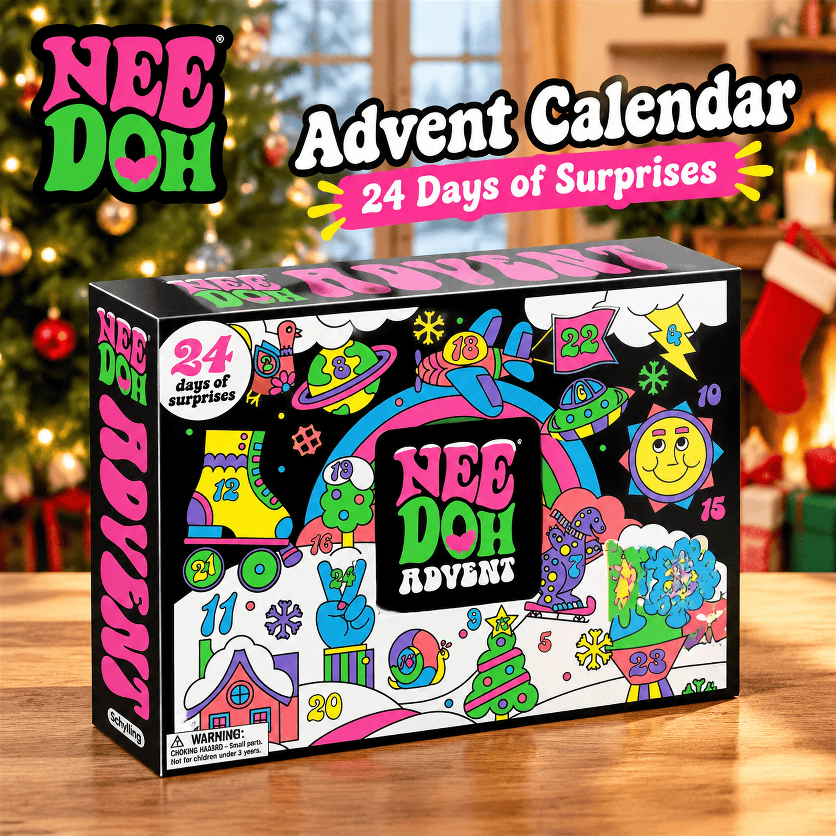 Advent Calendar Gift - NeeDoh 2026 3D PVC Stres Giderici