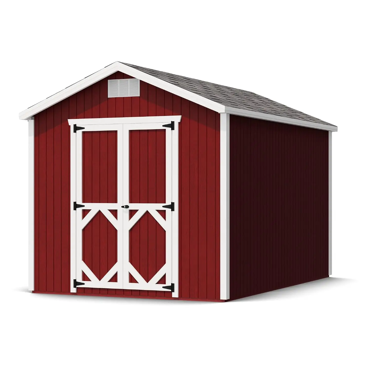8x12 Classic Gable Outdoor Wood Storage Shed Precut DIY Kit, Customized