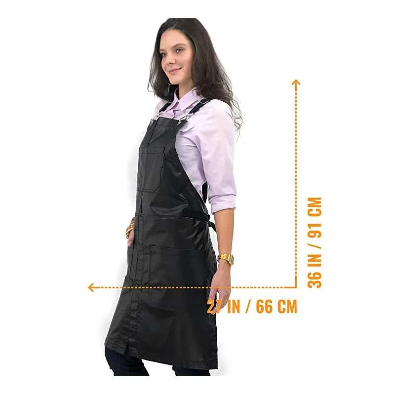 2023 Fashion European American Cross Apron Carpenter Electrician Coffee Shop Floral Work Clothes Men and Women Apron Custom Logo