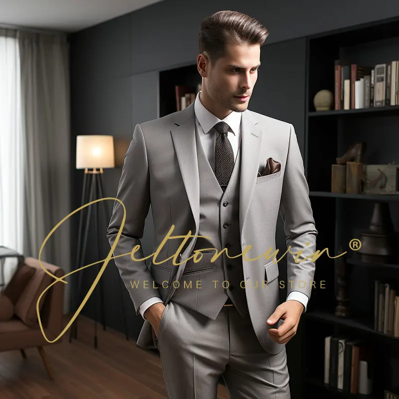 

Men's Casual Suit Coat, Pants, Vest, Wedding Groom Dress, Blazers, Jacket, Trousers, Boutique, Fashion, 2022, 3 Pcs Set