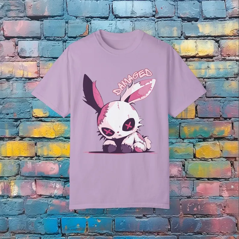 Damaged Bunny T-Shirt - Cute Graphic Tee