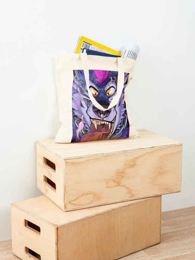 Toothy Ponk Tote Bag canvas tote Women's bag tote bags aesthetic hand bag