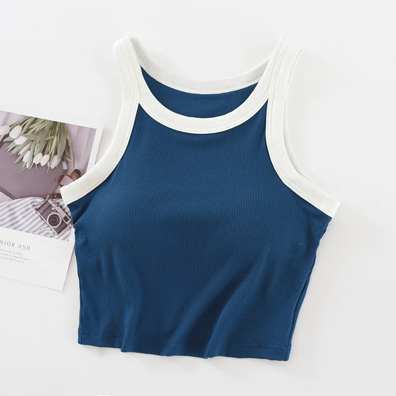 Tank Top For Women Underwear Chest Pads Bottom Shirt Short One Piece Pajamas Ladies Sleepwear Top Sexy Nightwear Lingeries image 5