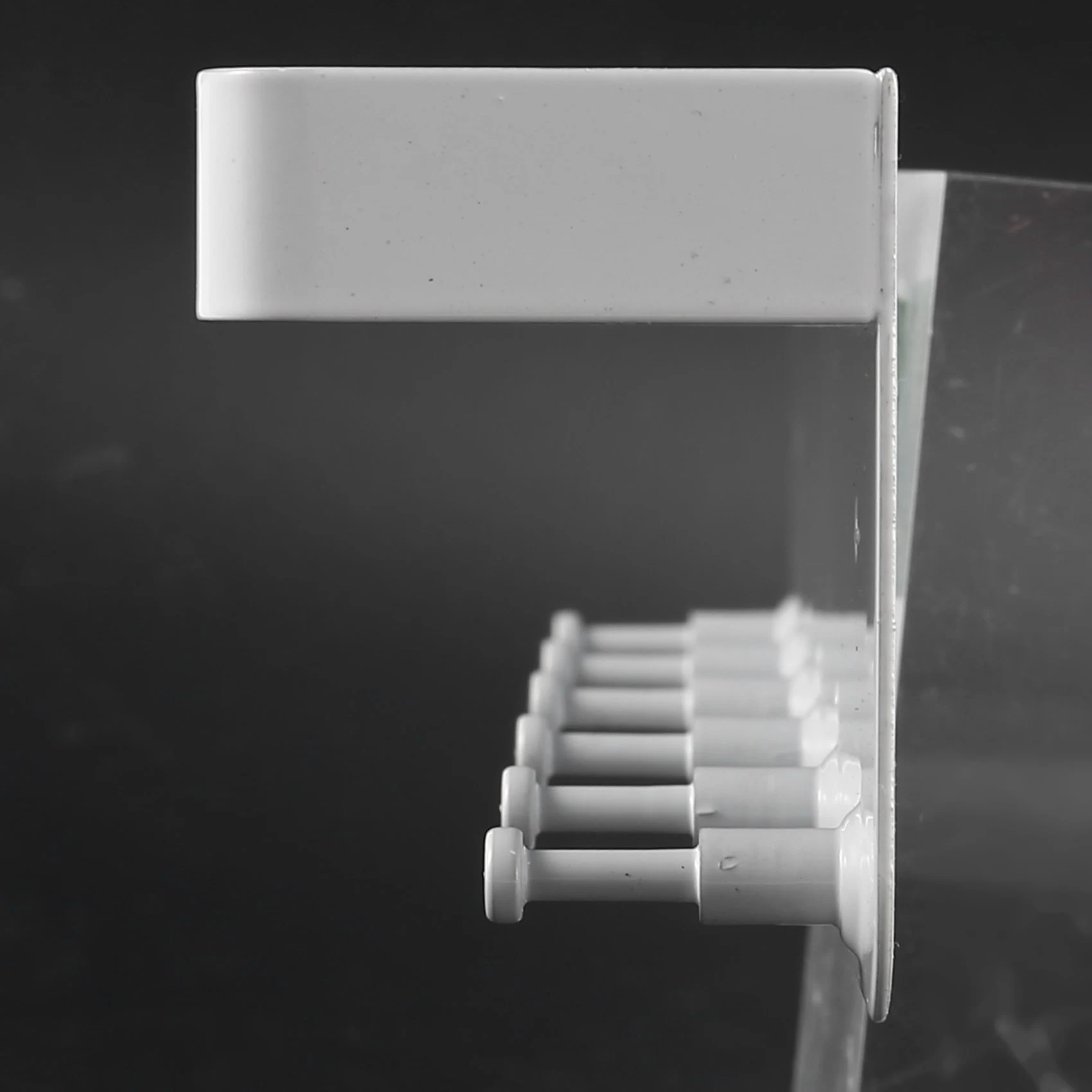 RR-Wall Mount Key Holder Hanging Key Shelf Sundries Rack Hanger Metal Mail Organizer Decorative With 6 Hooks