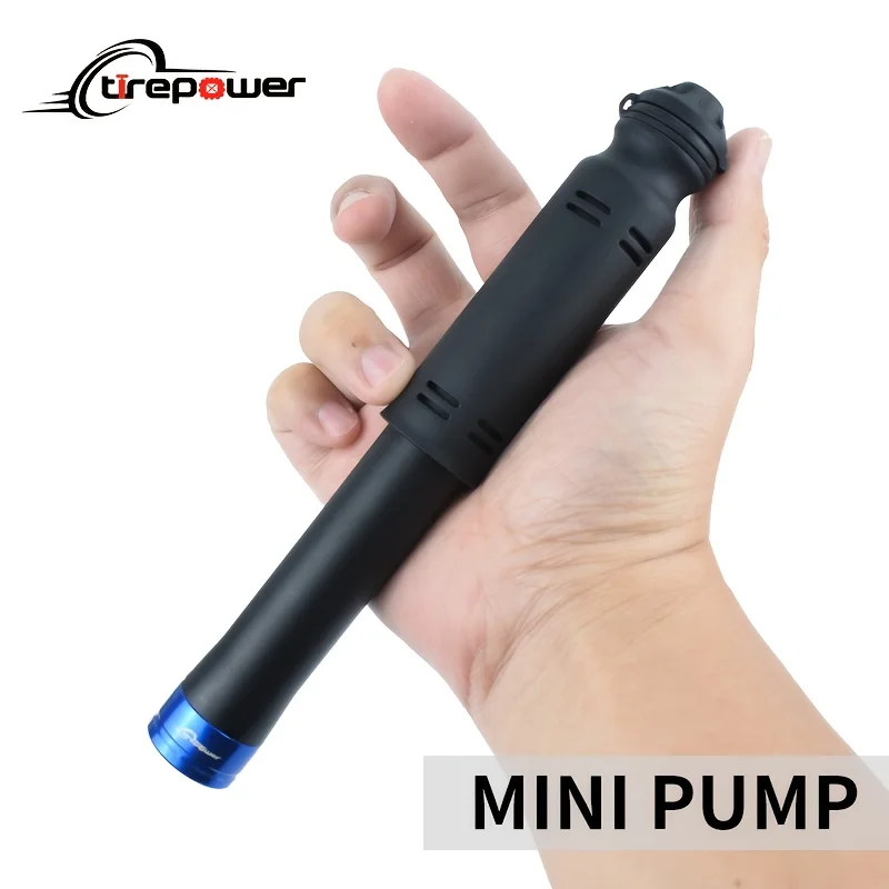 

Tirepower Mini Portable Bicycle Hand Pump High Pressure With Hose MTB Road Bike Schrader and Presta Valve Cycling Inflator