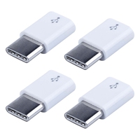 4X Universal USB Type C 3.1 Male To Micro-USB 2.0 5 Pin Female Data Adapter