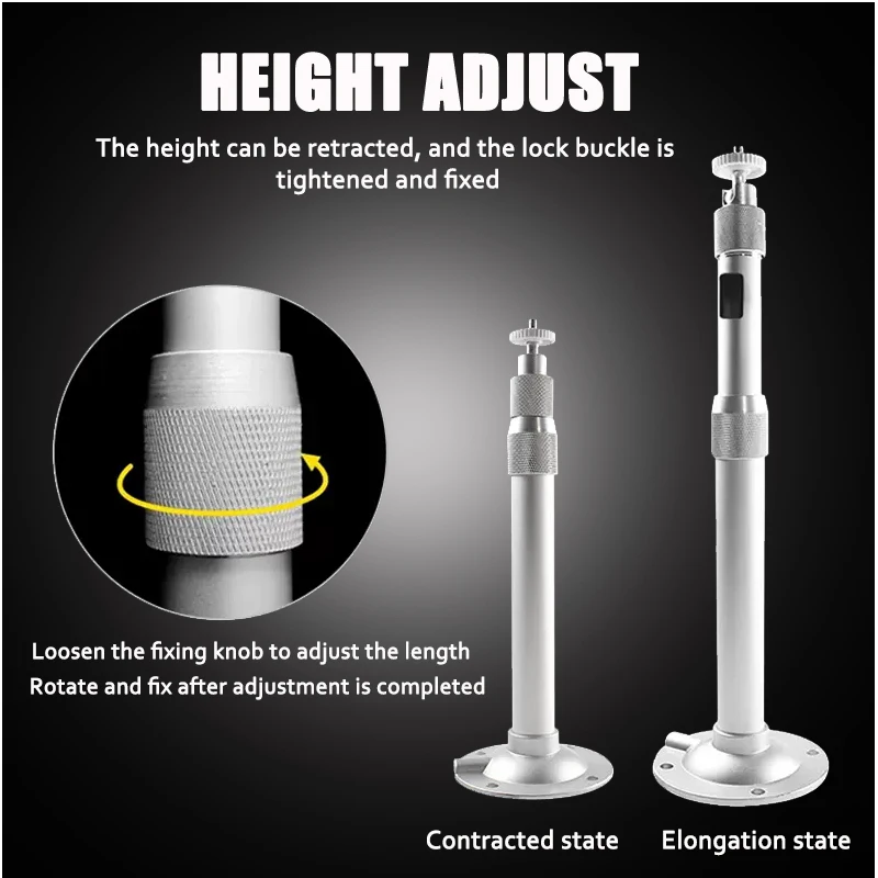 DITONG 20 ซม.-40 ซม.มินิโปรเจคเตอร์ Wall Mount ขาตั้งเพดานยึดสําหรับ HY300PRO HY320 มินิโปรเจคเตอร์ DV Security กล้องเว็บ