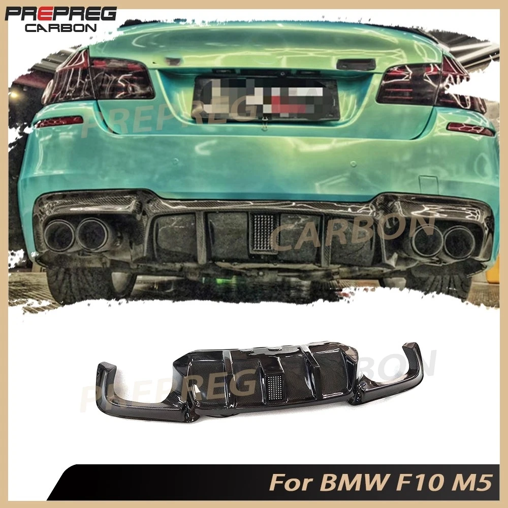 Auto-Styling für BMW 5er F10 M5 2010-2016 Carbon-Heckdiffusor Spoilerlippe Karosserie-Kit Auto-Zubehör FRP