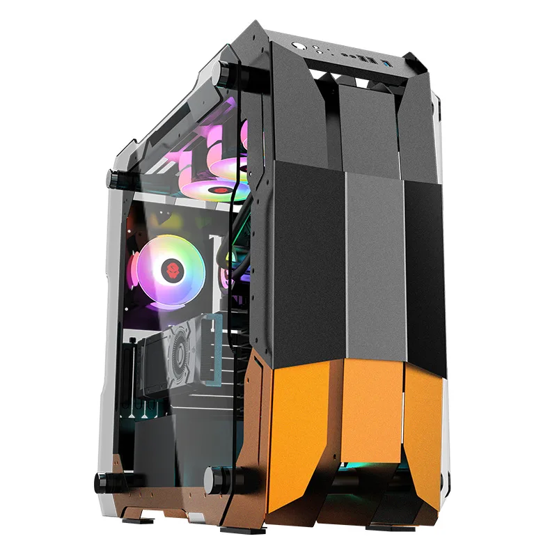 

2025 hot saleWarrior special-shaped ATX large board e-sports water-cooled game chassis