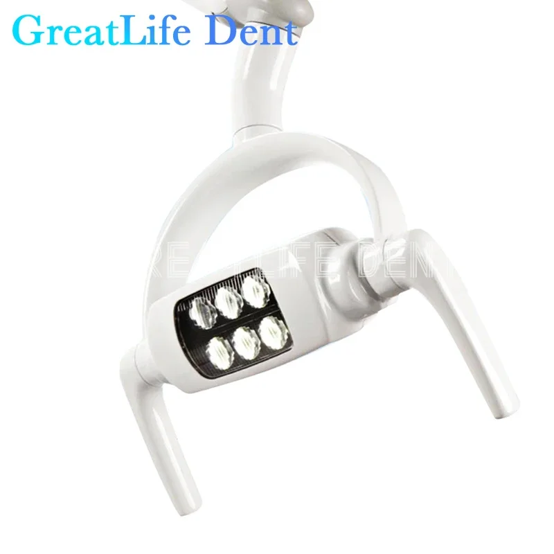 GreatLife 6 LED Dental Oral Operation Lamp Induction Sensor Manual Switch LED Light For Dental Chair Unit Equipment Teeth White