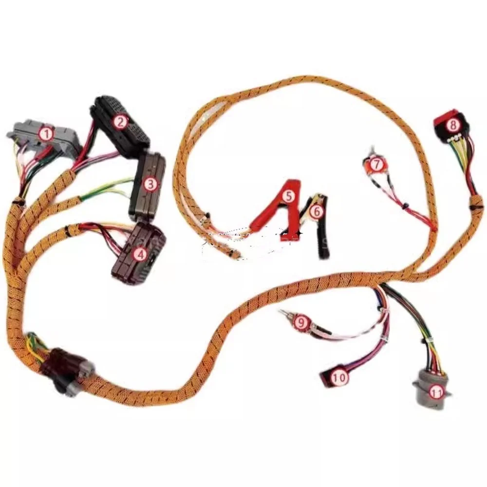 For Excavator Wiring Harness 4HK1/6HK1/6WG1/C6.4/C7/C9/C11/C15 Engine Start Test Line Komatsu Hitachi SK Test Line Test Line