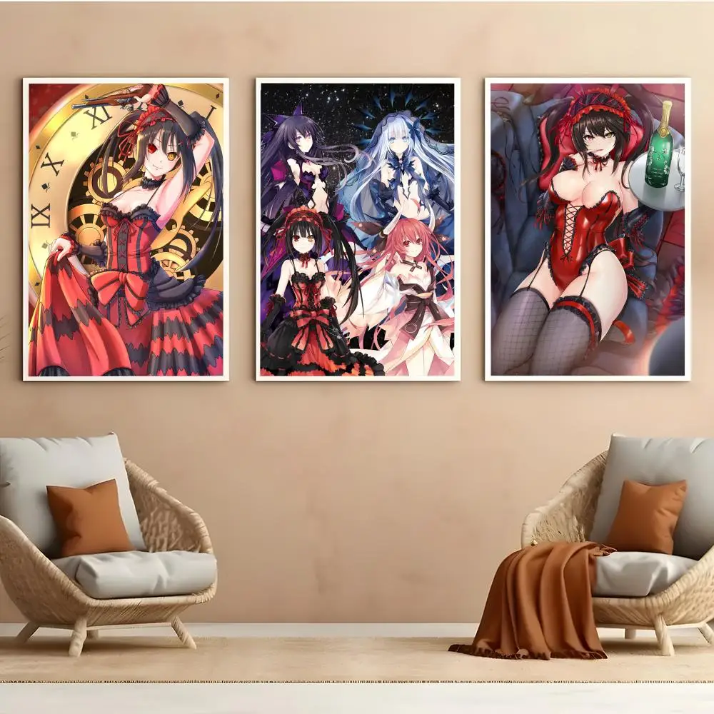 Tokisaki Kurumi Date A Live Classic Anime Poster Durable HD PVC Wall Art - Waterproof Soundproof For Home Office Bar