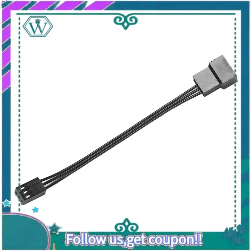 A75Q-12Pcs 4Pin PWM para 3Pin Cabo Adaptador de Ventilador Padrão