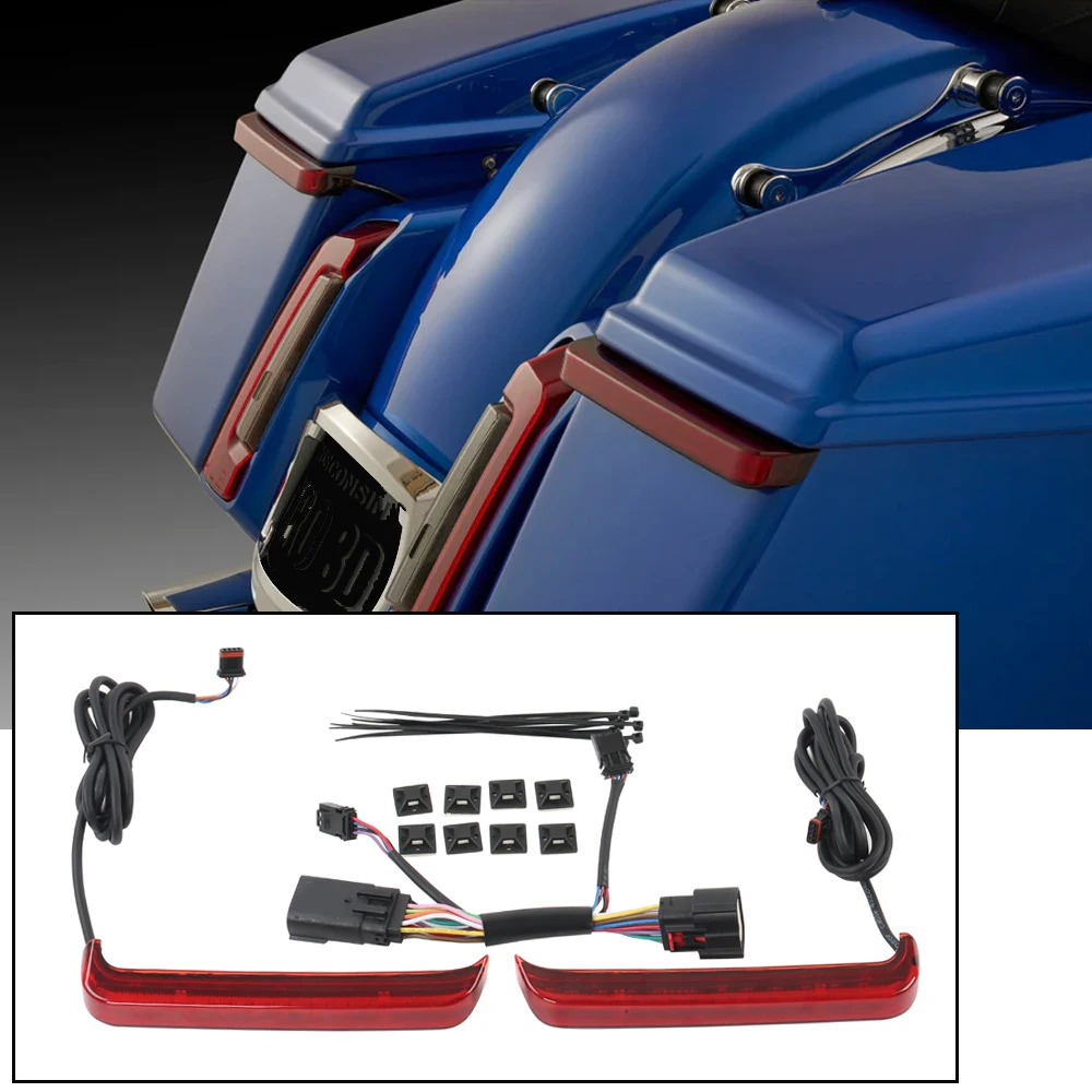 

2026 New Motorcycle Saddle Bag LED Yellow Turn Signal For Harley Touring 2023.6 Electra Street Road Glide Ultra Limited CVO ST