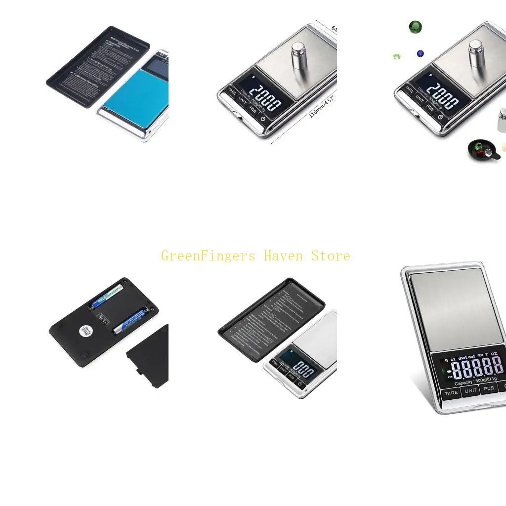 

F68D цифровые весы для ювелирных изделий 500 г x 0,1 г с перезагрузкой, высокоточные весы для ювелирных изделий, портативные для