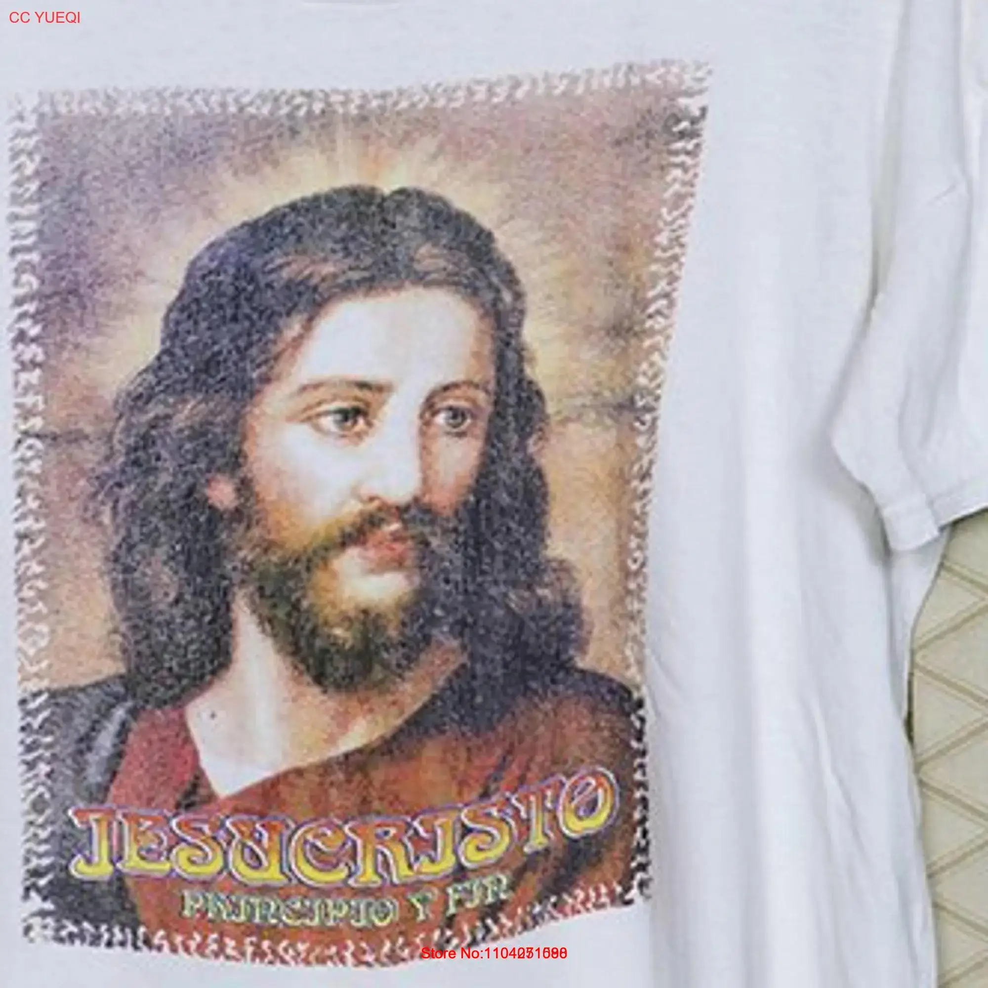 Jesus Christ t shirt vintage rare Jesu Cristo 1980s white soft thin tee 1980 80s goth punk Madonna God