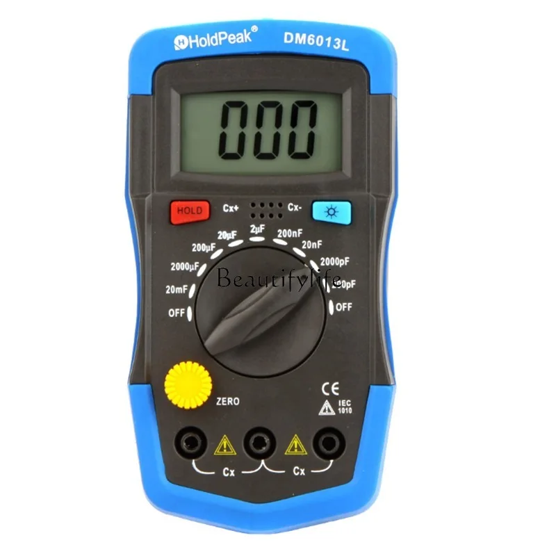 

*DM6013L Digital Capacitance Tester Digital Capacitance Meter 0-20mF HP36D