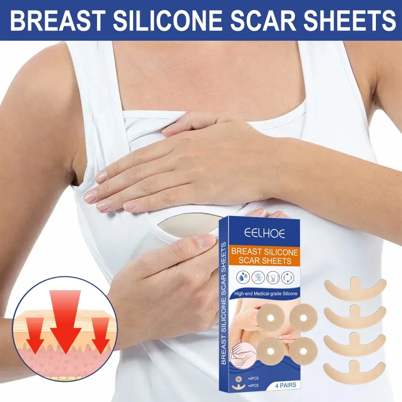 Female Silicone Breast Scar Removal Sheets Stickers for Nipples Scar Removal Sticker Acne Trauma Breast  Scar Sheets Skin Repair