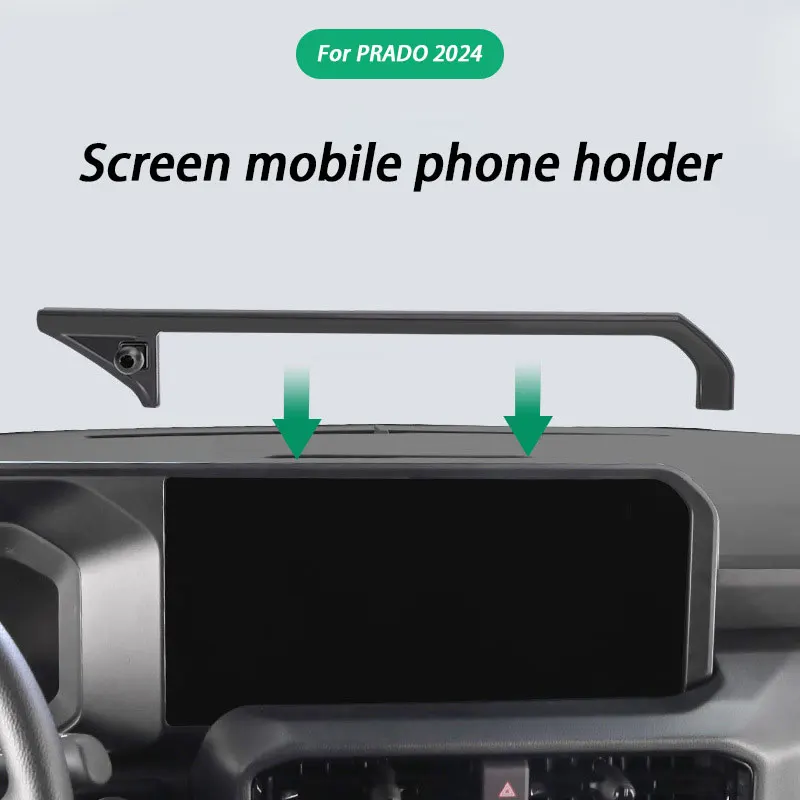 

Держатель для телефона и навигационного экрана на центральную консоль автомобиля для Toyota Prado 2024, аксессуары для интерьера