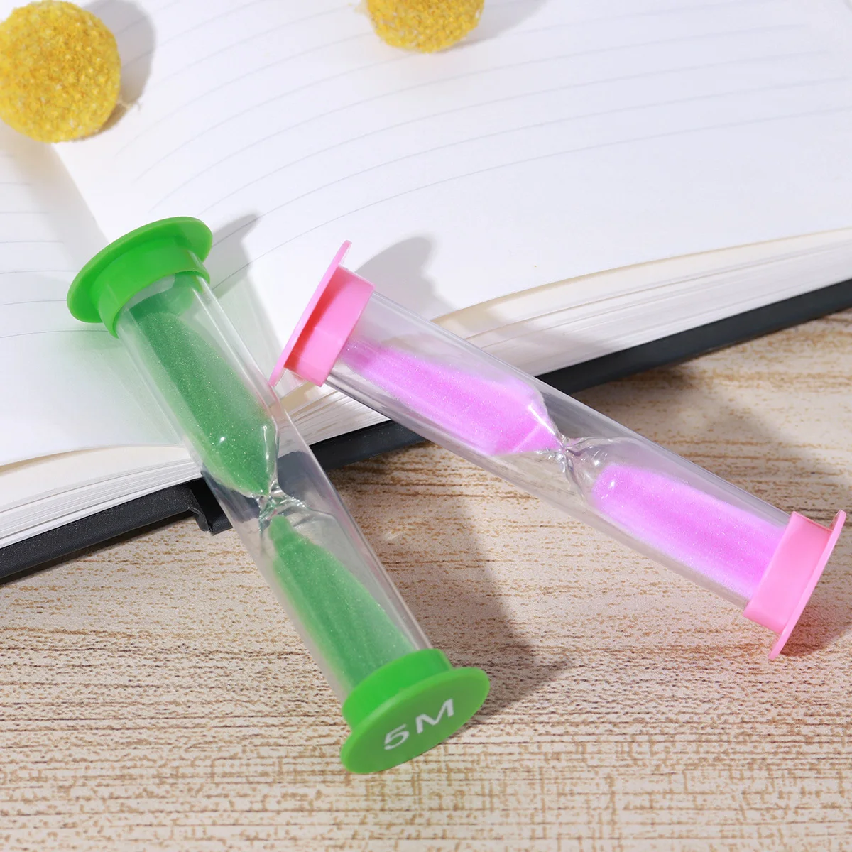 

6pcs 6 Colors 1/2/3/5/10 Minute Sand Timer Hourglass For Cooking Games Exercise Decor Home Office Sandglass Clock Pvc