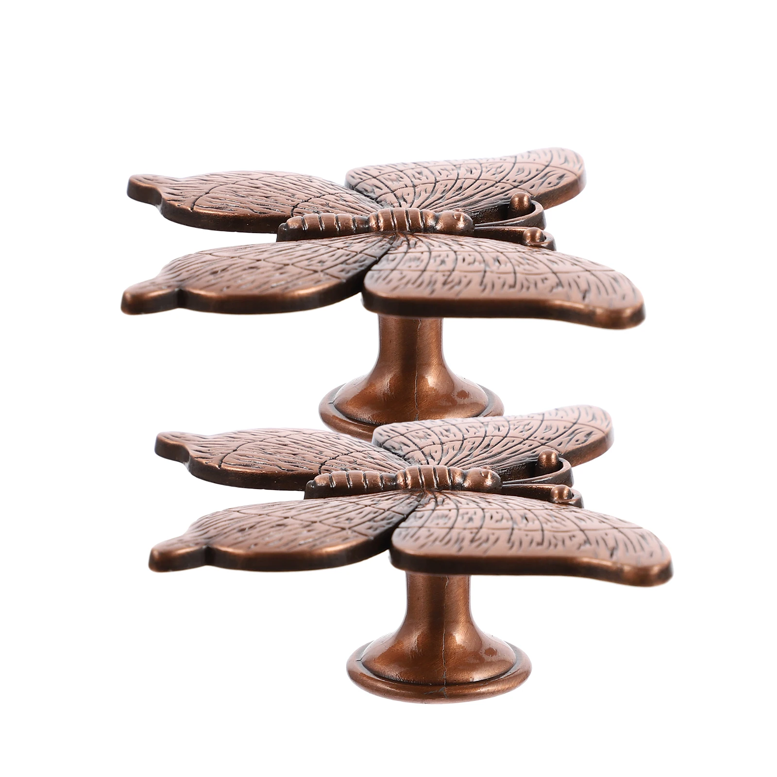 

2 Pcs Alloy Butterfly Drawer H Cabinet Knob Wardrobe Pull Easy Install Wardrobe H Metal Hardware Home Supply