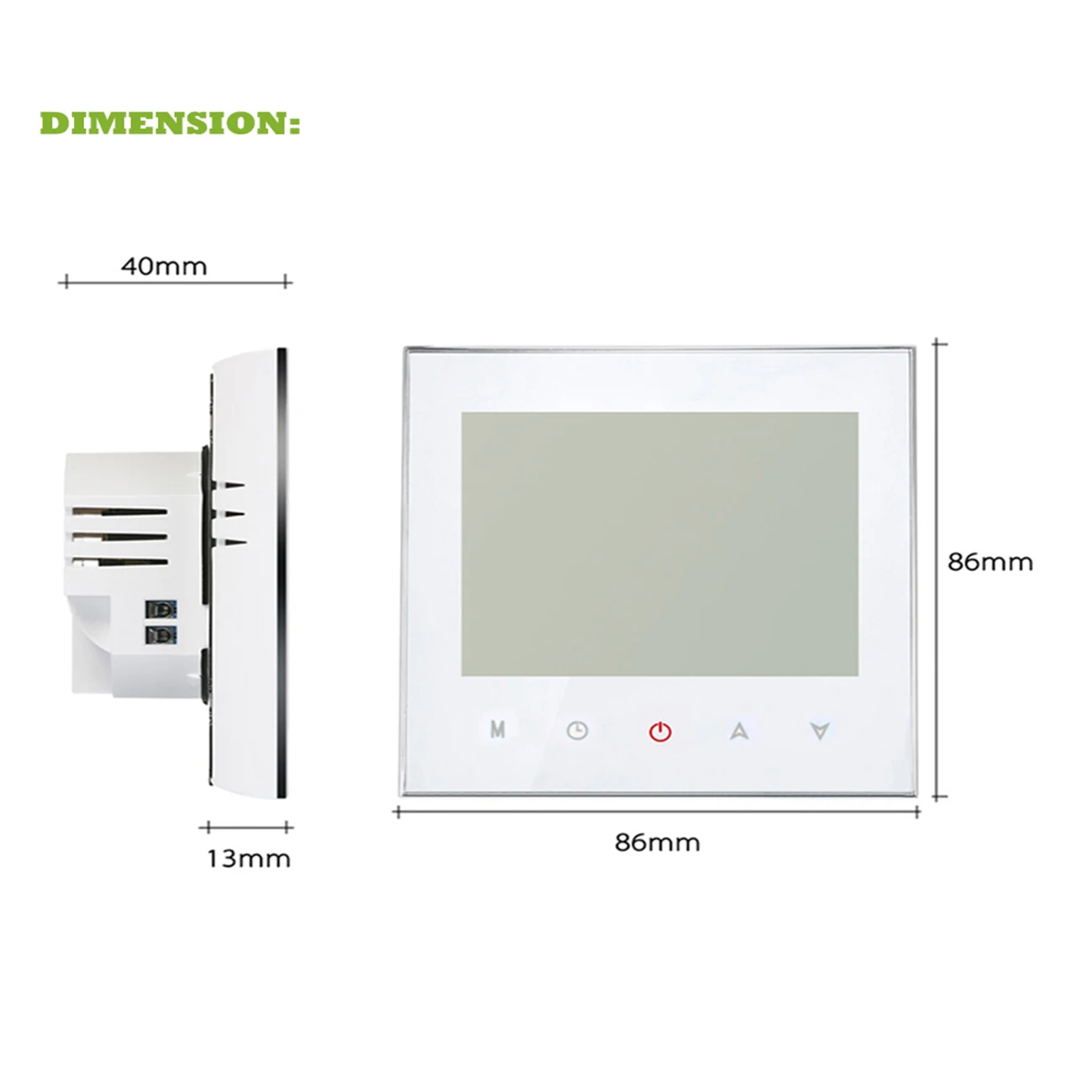 Imagem -05 - Qiumi Smart Wifi Termostato ar Condicionado Controlador de Temperatura Funciona com Alexa Google Home